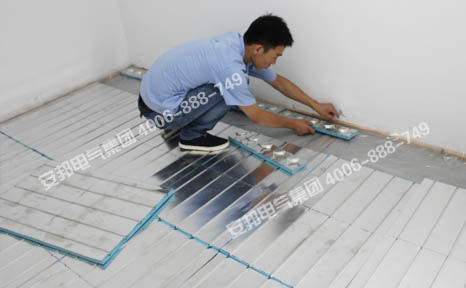 鋪設(shè)電地暖模塊