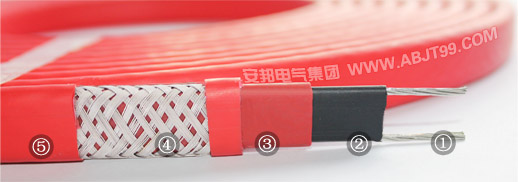 高溫系列自限溫電伴熱帶結(jié)構(gòu)圖