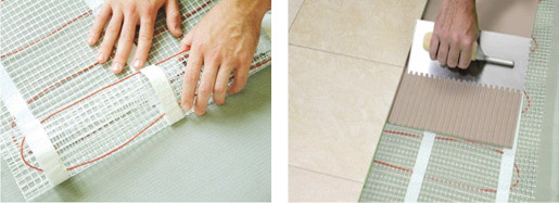 發(fā)熱電纜地暖席安裝圖