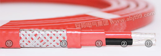 雙芯串聯(lián)式恒功率電伴熱帶結(jié)構(gòu)圖